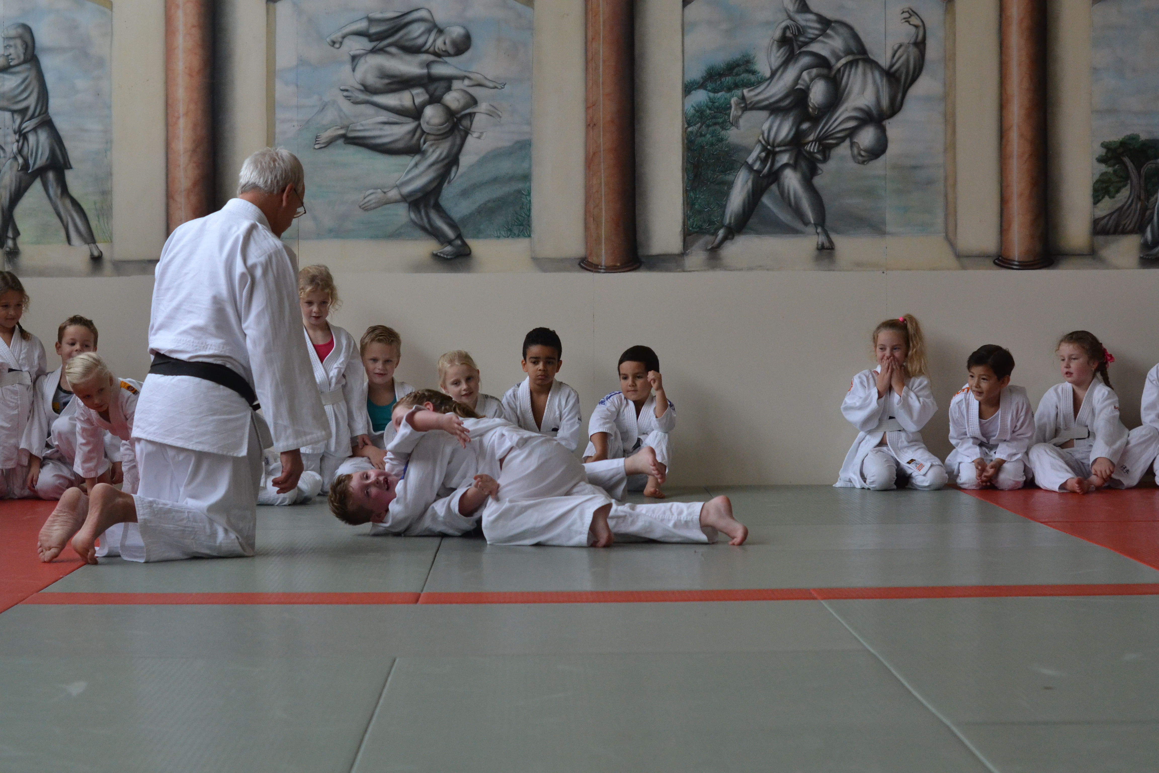 Leerlingen doen mee aan Schooljudo
