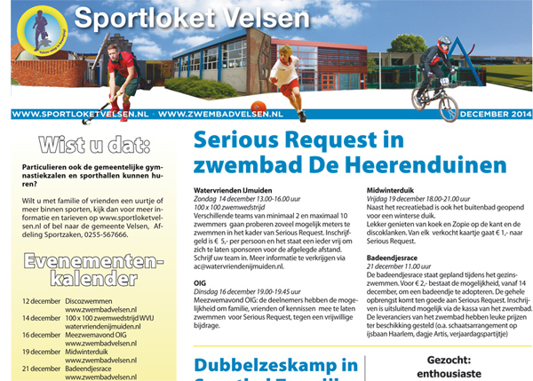 Sportpagina december